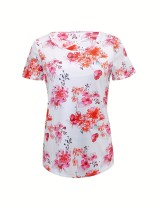 Short Slleve Print T Shirt SH-390537