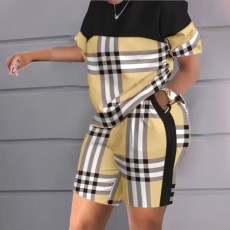 Shorts Sleeve Print Loose Two Piece Short Set LSD-LD83196