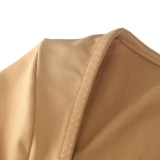 Solid Long Sleeve Square Collar Romper MZ-2805