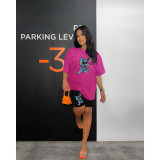 Cartoon Print O Neck Two Piece Set HGL-9009050