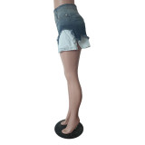 Denim Multi-Pocket Gradient Shorts MEM-88507