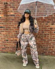 Casual Loose Print Straight Pants GSMJ-S6920