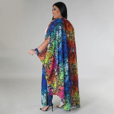 Chiffon Print Fashion Shawl Cardigan NNWF-7882