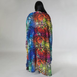 Chiffon Print Fashion Shawl Cardigan NNWF-7882