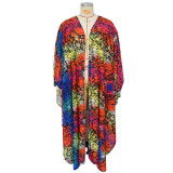 Chiffon Print Fashion Shawl Cardigan NNWF-7882