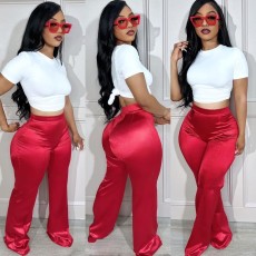 Satin Smooth Loose Straight Leg Pants LSD-1567