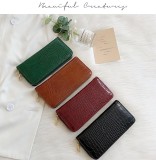 Crocodile Print Clutch Zipper Handbag HCFB-C1081158