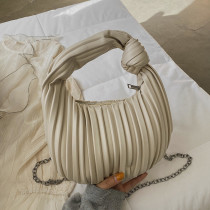 Vintage Pleated Tote Soft Knot Dumpling Bag HCFB-275007
