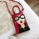 Cartoon Beauty Shoulder Handheld Diagonal Bag HCFB-008