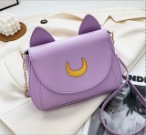 Solid Color Kitten Casual Crossbody Crescent Bag HCFB-20837