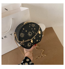 Chain Embroidery Shoulder Crossbody Bag HCFB-30707