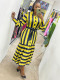 Fashion Stripe Print Long Sleeve Shirt Dress OMY-11022