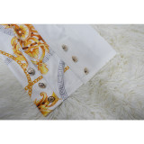 Long Sleeve Printed Blazer Two Piece Pants Set YF-10602