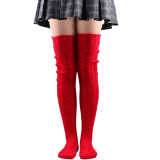 Solid Color Long Stocking XQDF-751