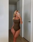 Summer Solid Color Sling Bodysuit GOFY-YM23015