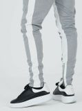 Men Stripe Patchwork Zipper Sport Pant GXWF-CK-16
