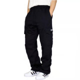 Men's Plus Size Solid Plush Tie Up Casual Padded Pant GXWF-cx01