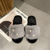 Pearl Home Furry Flat Slippers ZFLX-FL-73