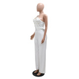 Fashion Solid Single Shoulder Jumpsuit CYA-900781