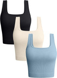 Solid Color Sexy Sports Fitness Yoga Tank Top GOFY-YM23037