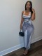 Casual Print Sleeveless Slim Jumpsuit ZDF-31300