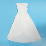 Plus Size Solid Color Sleeveless Big Swing Maxi Dress NY-10629