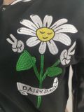 Fashion Embroider Print Long Sleeve Baseball Jacket FOSF-8369