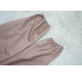 Patchwork Solid Color V Neck Jumpsuit YF-10660