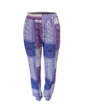 Paisley Print Loose Sport Beach Pants LM-8374