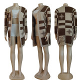 Casual Printed Cardigan Knit Sweater GYSF-4032