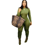 Long Sleeve Solid Color Tight Jumpsuit SFY-Z066