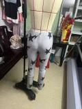 Fashion Pentagram Printed Slim Fleece Pants GYZY-8820