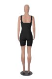 Solid Color Sleeveless Tight Romper MZ-2827