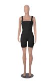 Solid Color Sleeveless Tight Romper MZ-2827