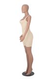 Solid Color Sleeveless Tight Romper MZ-2827