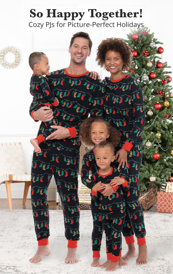 Christmas Stocking Printed Parent-Child Homewear Pajama Set YLDF-2278