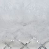 Sexy Sequin Tube Top Feather Midi Dress BY-6696
