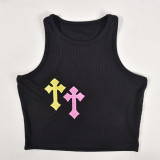 Sleeveless Print Tank Tops GNZD-6322TL