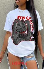 Summer Print Short Sleeve T Shirt GXJL-41005