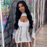 Sexy Backless Hollow Out Bandage Dress BLG-S2910247A