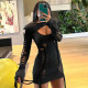 Sexy Backless Hollow Out Bandage Dress BLG-S2910247A