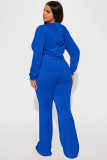 Casual Solid Color Hooded Two Piece Pants Set YD-8795