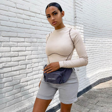 Long Sleeve O Neck Bodysuit BLG-P981119K
