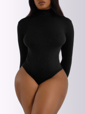 High Collar Long Sleeve Bodysuit GMDI-32753