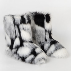 Warm Thickness Non-slip Furry Mid-calf Snow Boots GZLF-332