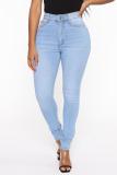 Solid Color Slim Jeans GXJF-6338-1