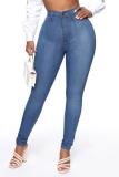 Solid Color Slim Jeans GXJF-6338-1