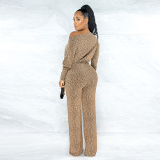 Casual Loose Belt Jumpsuit(Without Mask) GRNH-RNH28236