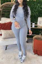 Fashion Long Sleeve O Neck Jumpsuit GBGF-55009