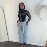 Casual Loose Sport Tie Up Pants XHSY-19665